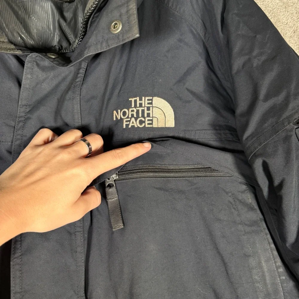 The North Face Mens XXL Black HyVent Fur Hooded Down McMurdo Parka Jacket READ